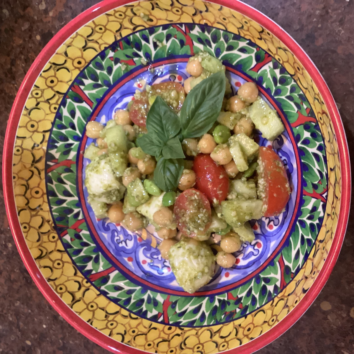 Pesto Edamame Salad